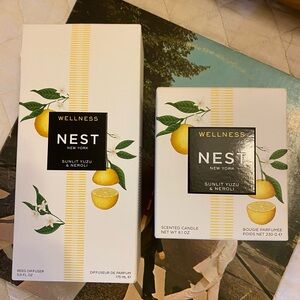 NEST Fragrances Sunlit Yuzu & Neroli Candle and Diffuser Set